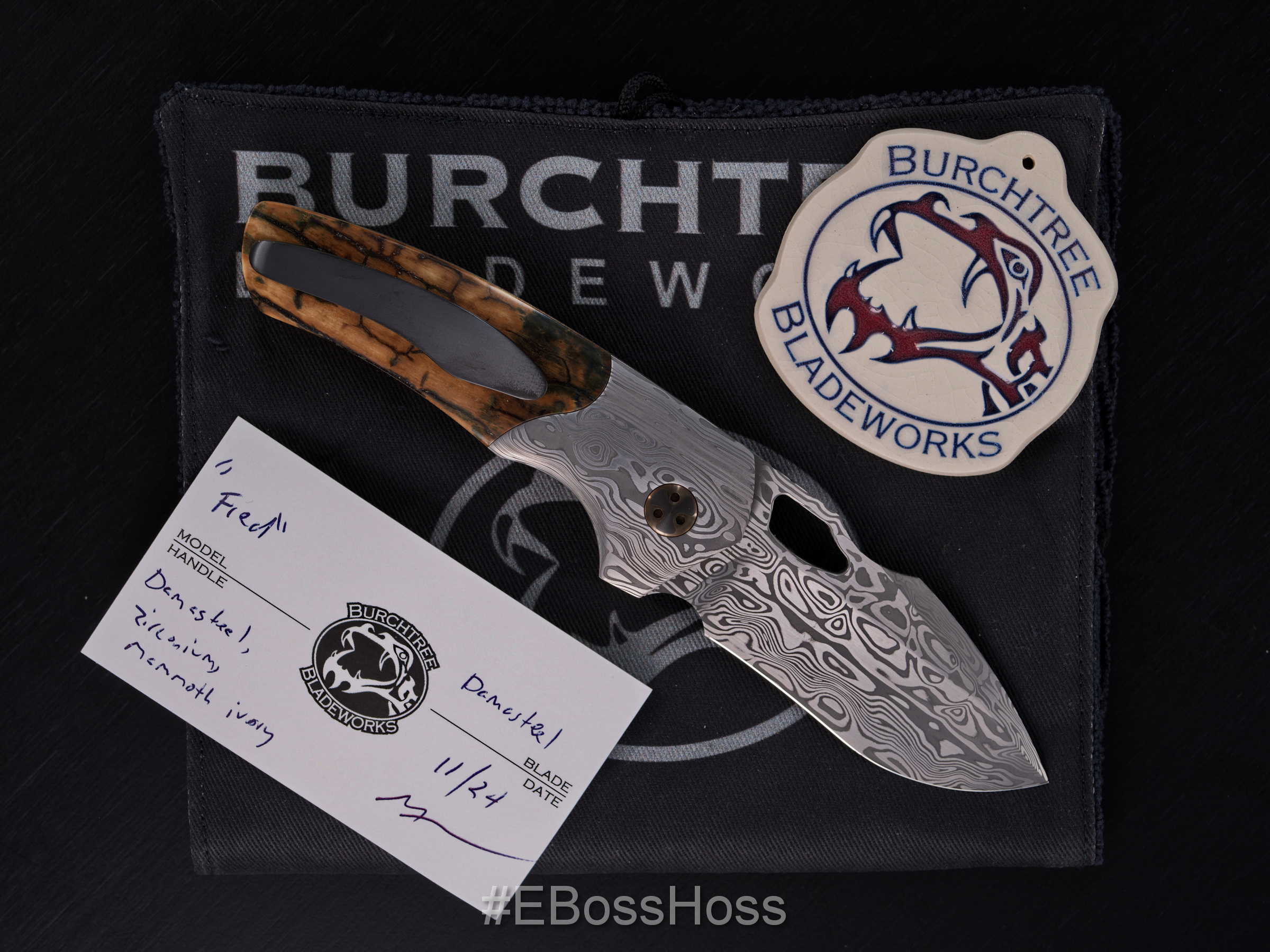 Michael Burch (BurchTree Bladeworks) Custom ""FANCY FRED"" Knife