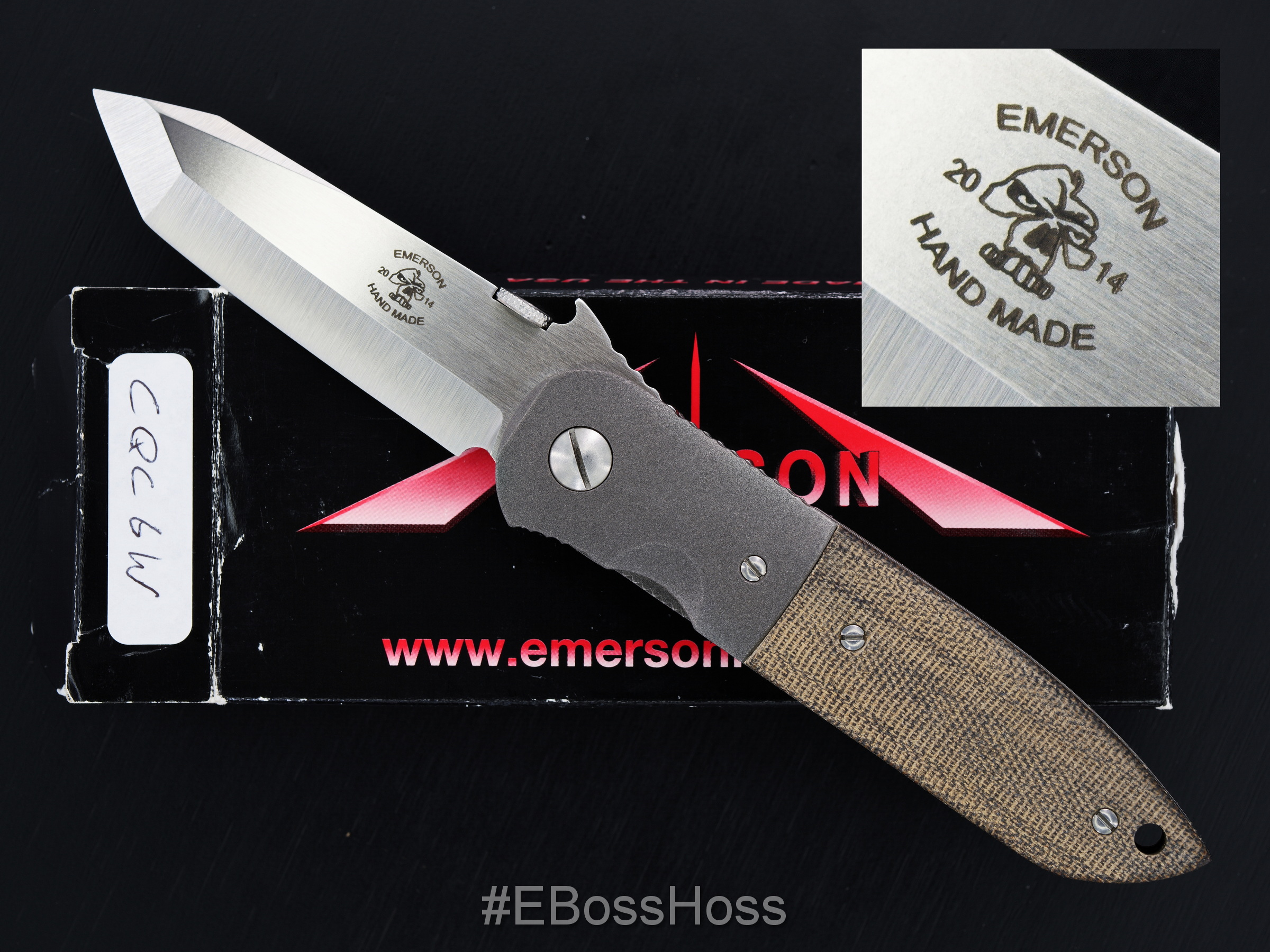 Ernie Emerson Custom CQC-6 Waved - Bad Intent