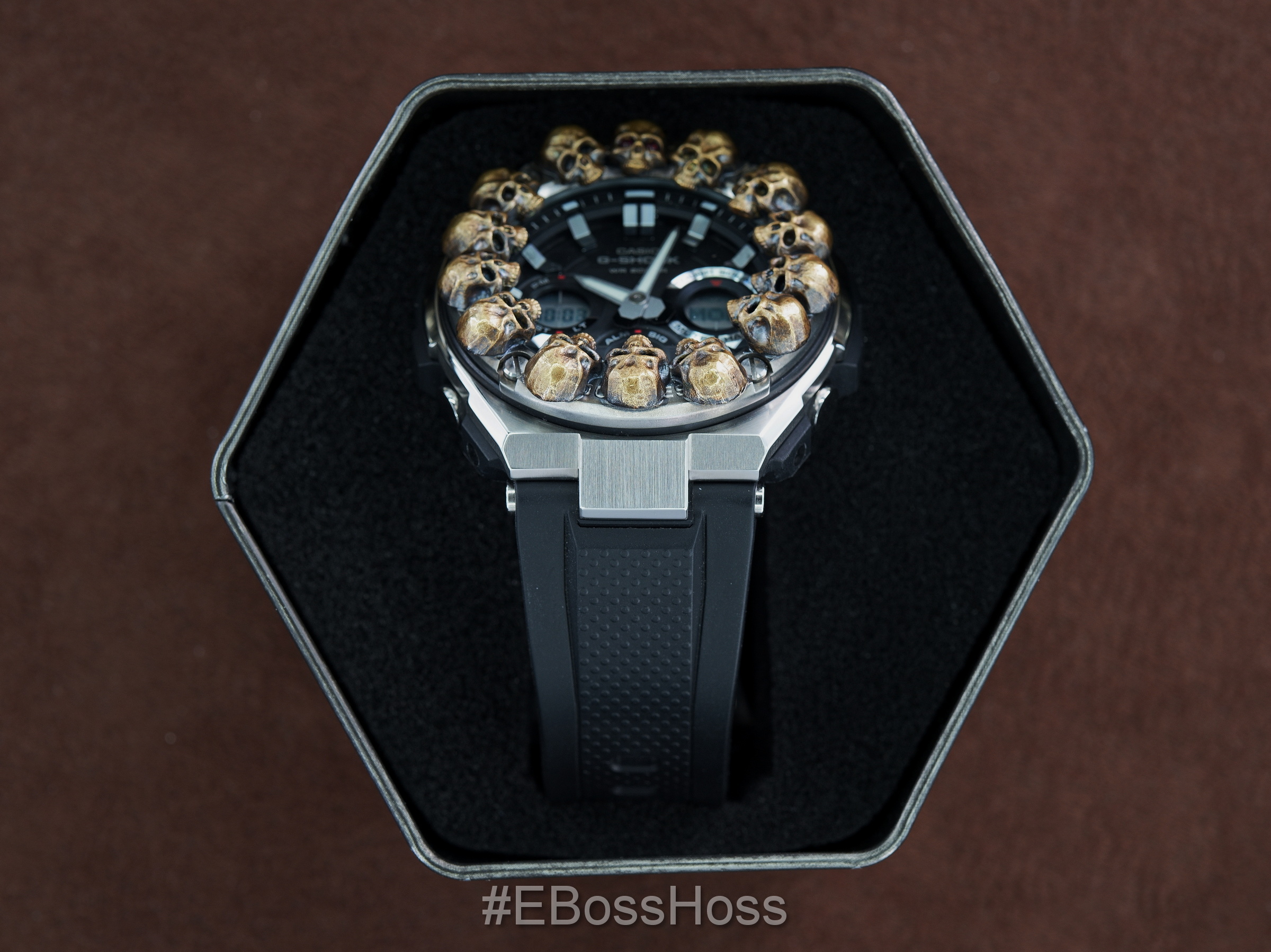 Steel Flame Custom Vigilant Skull G-Shock - by Derrick Obatake