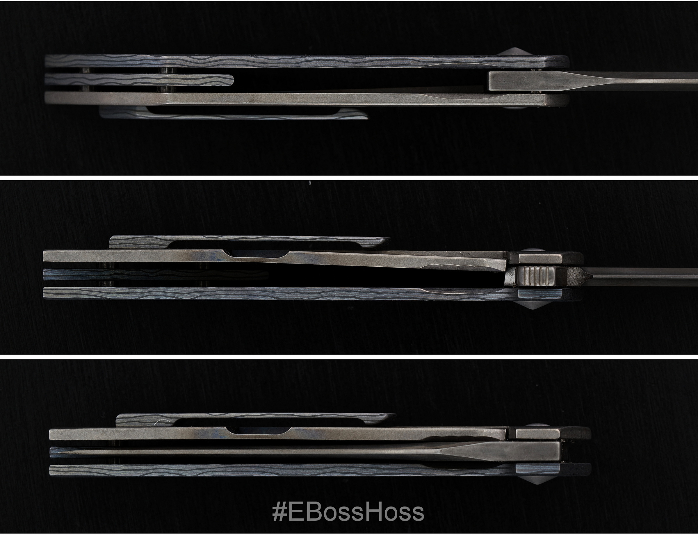 David Santiago Custom Deluxe Folding Tanto Flipper - Thin Version