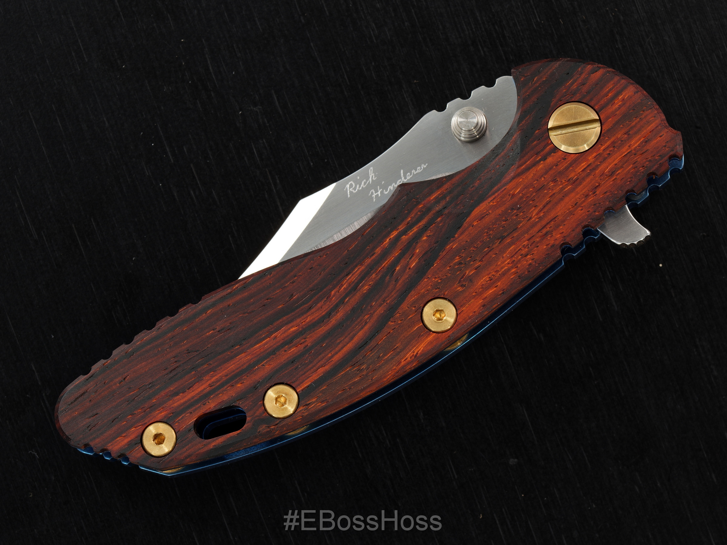 Rick Hinderer Custom XM-18 Bowie Flipper