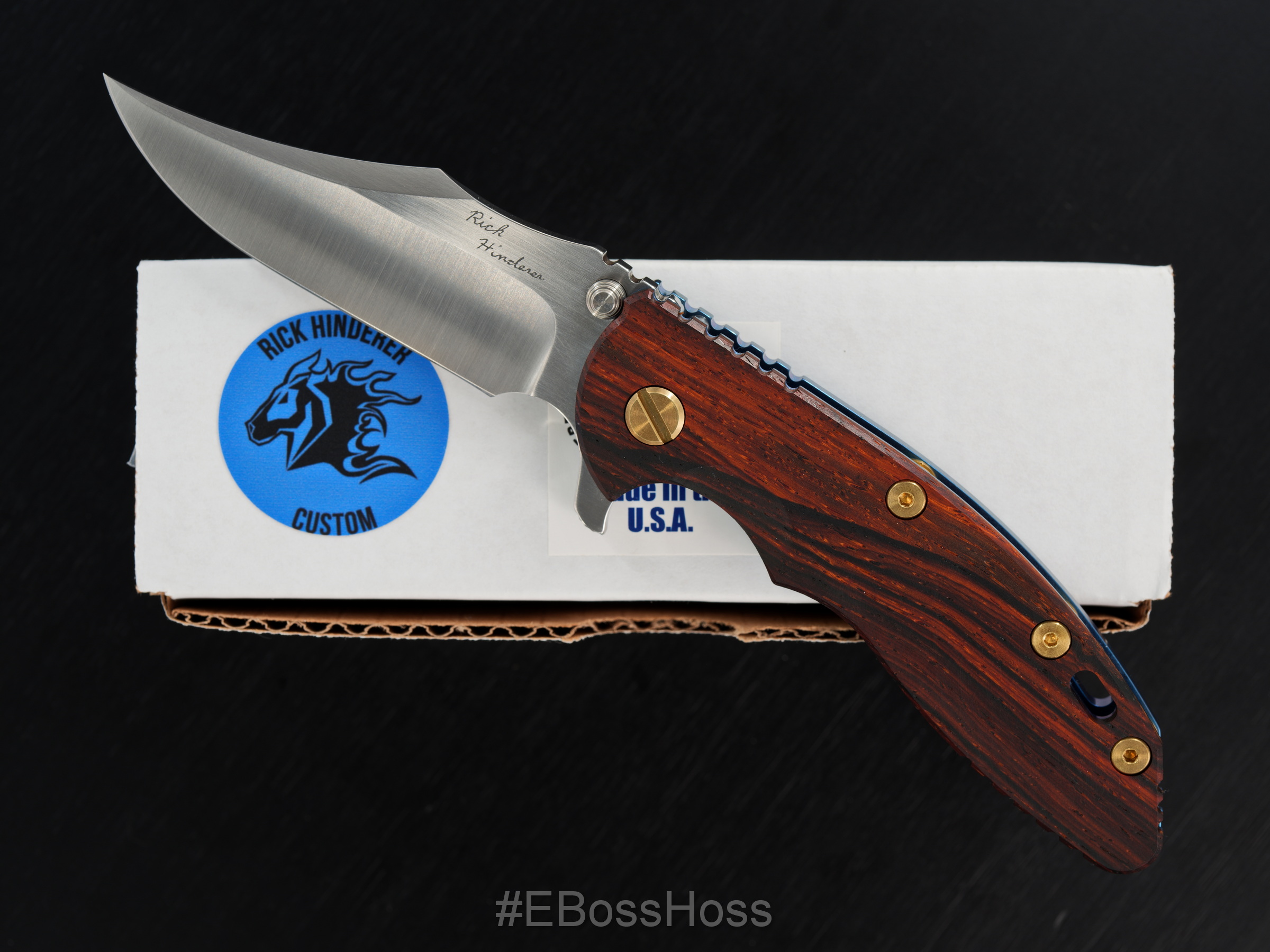 Rick Hinderer Custom XM-18 Bowie Flipper