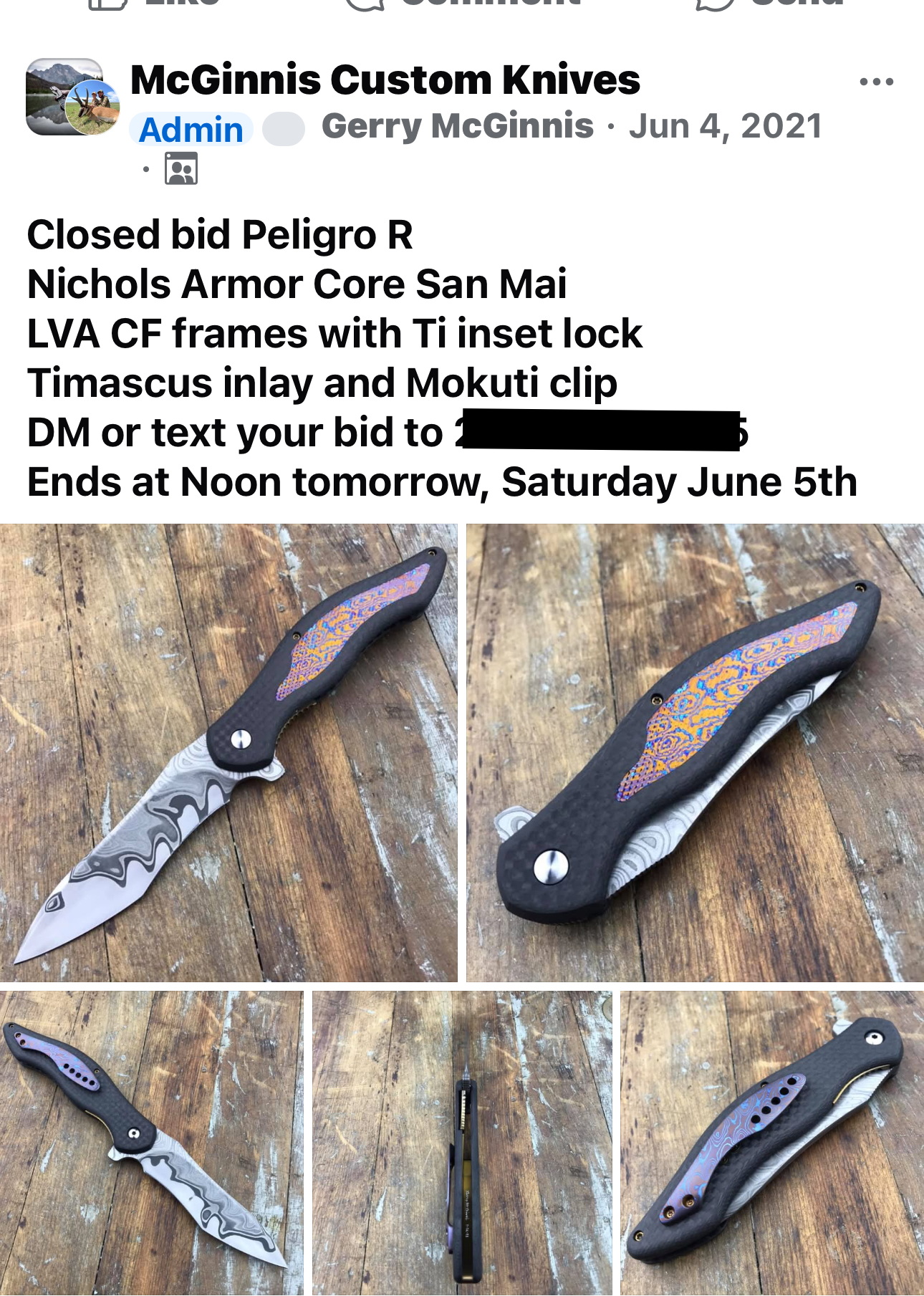 Gerry McGinnis Custom Deluxe Inset-Lock Peligro R Flipper