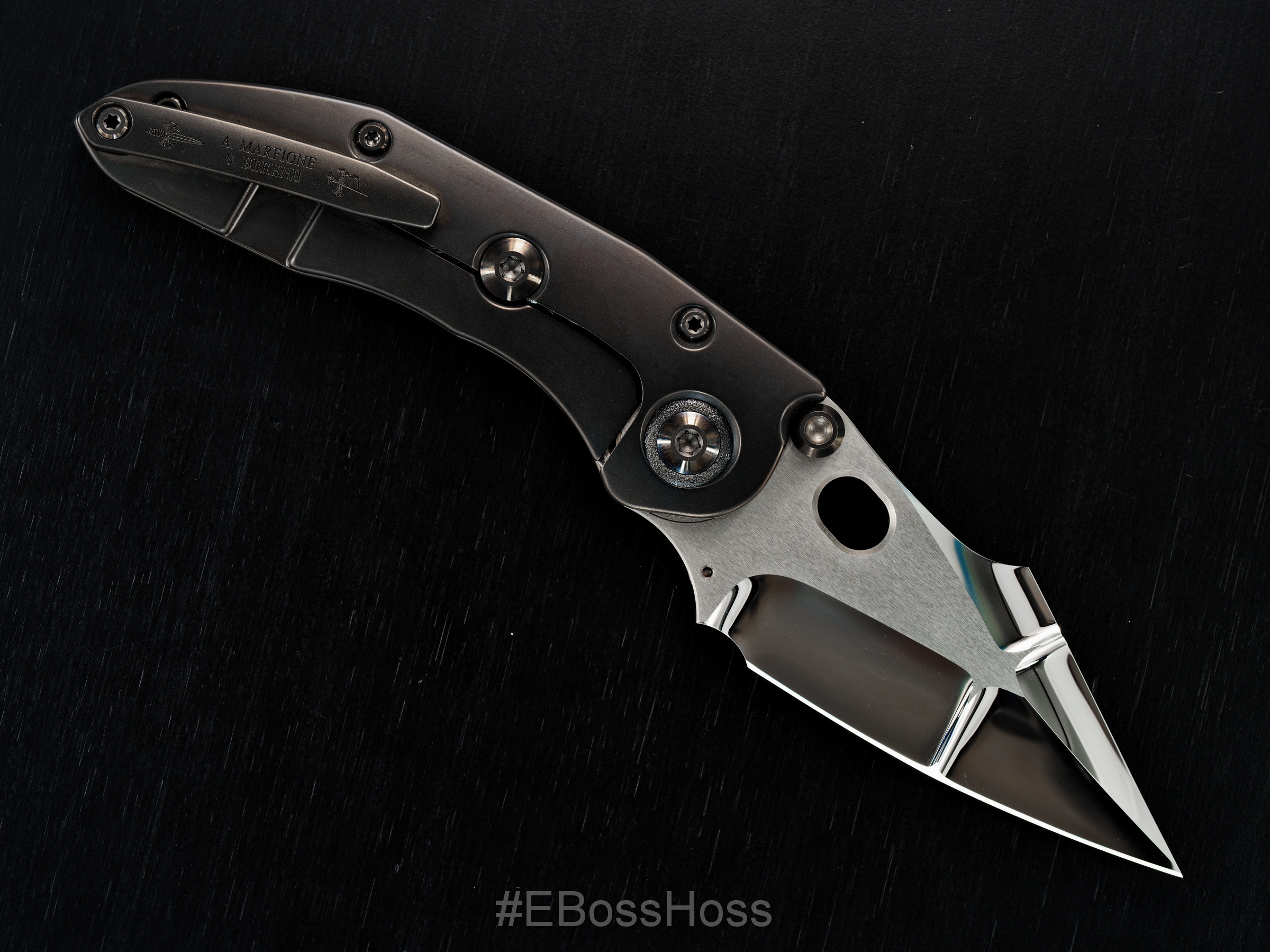 Marfione Custom Knives / Borka Blades Custom Stitch Darkstar Collaboration