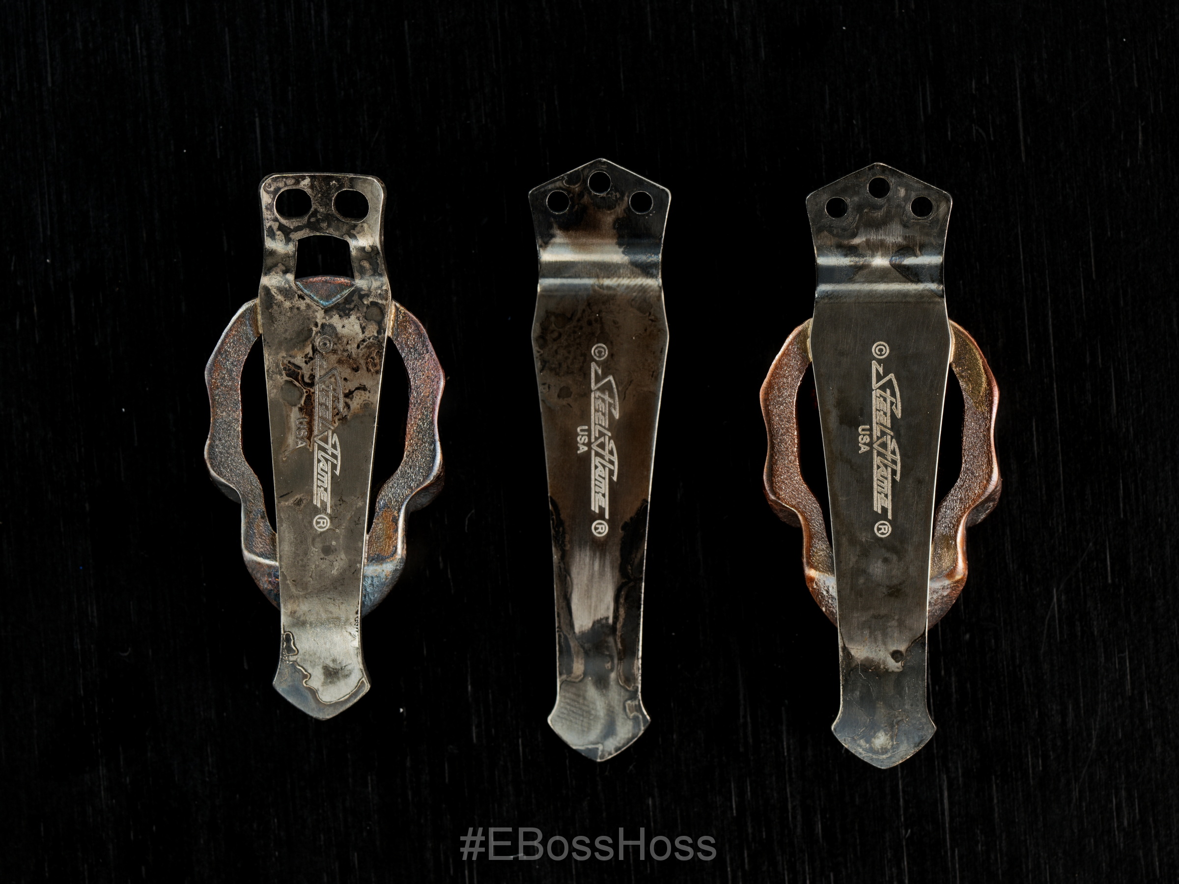 Steel Flame Pocket Clips