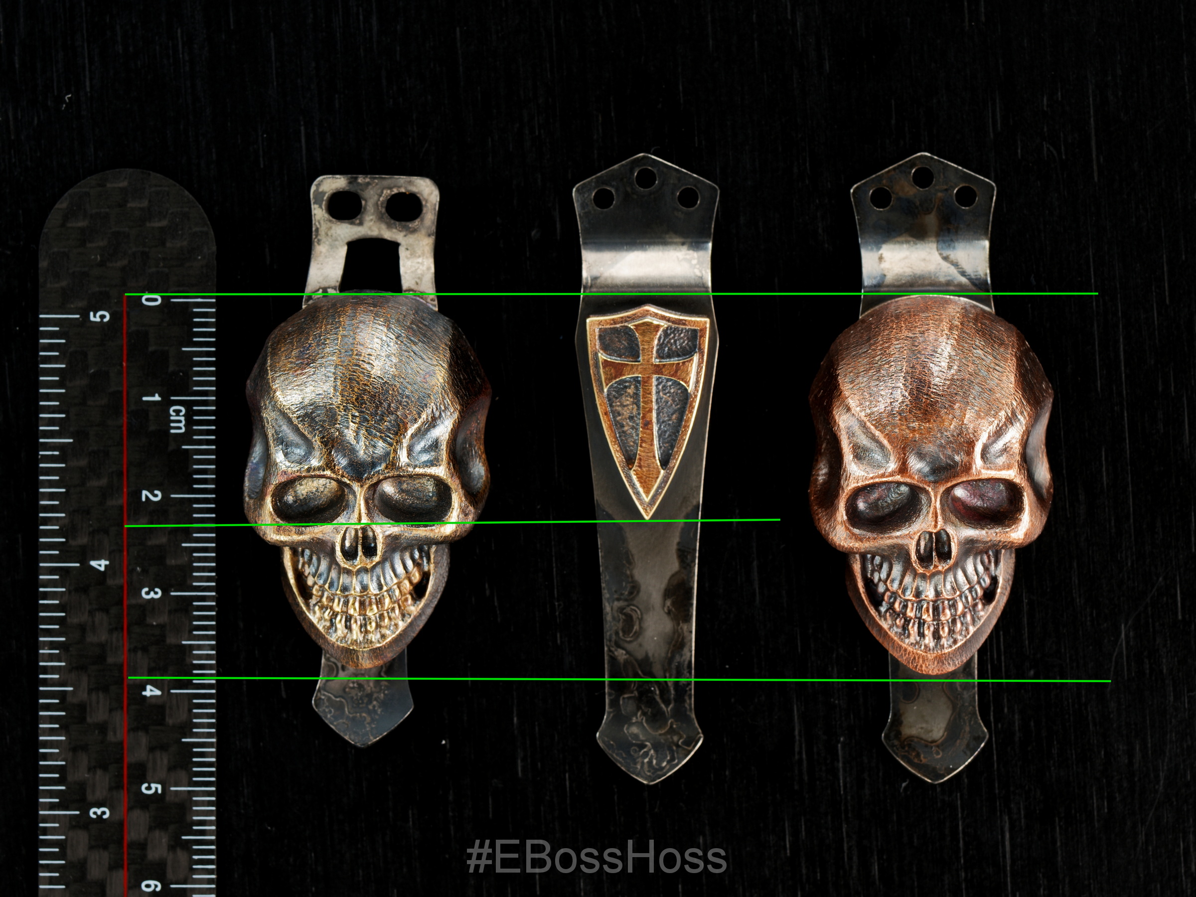 Steel Flame Pocket Clips