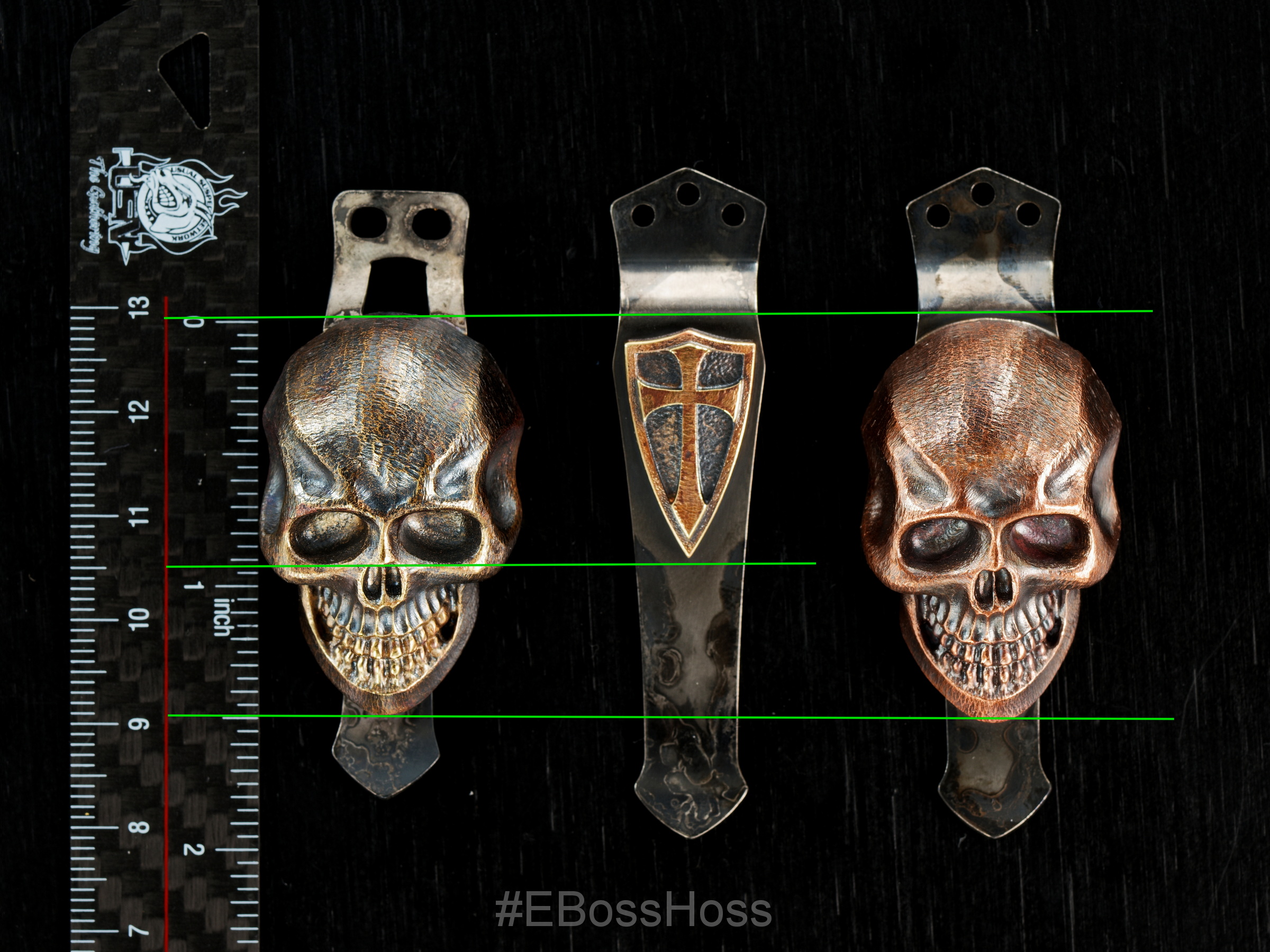 Steel Flame Pocket Clips