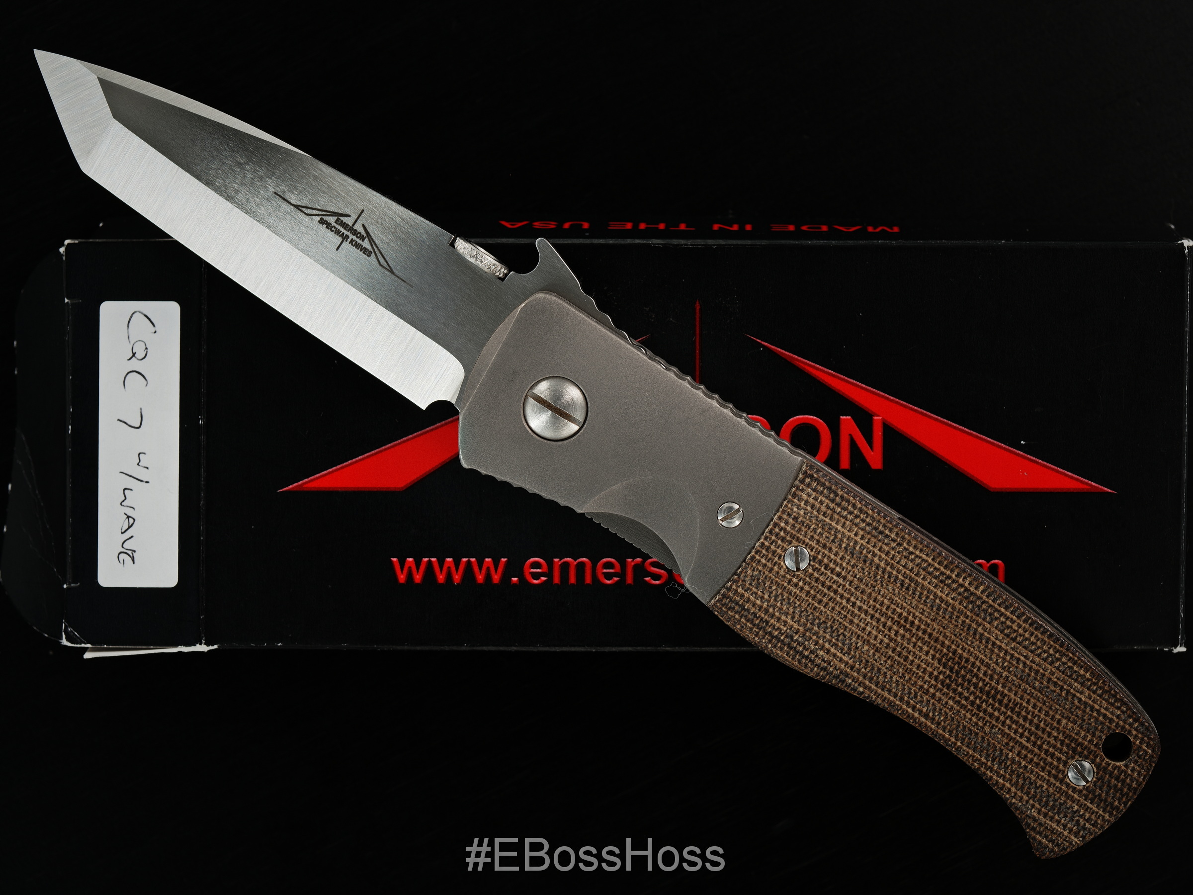 Ernie Emerson Custom Bolstered CQC-7 Waved