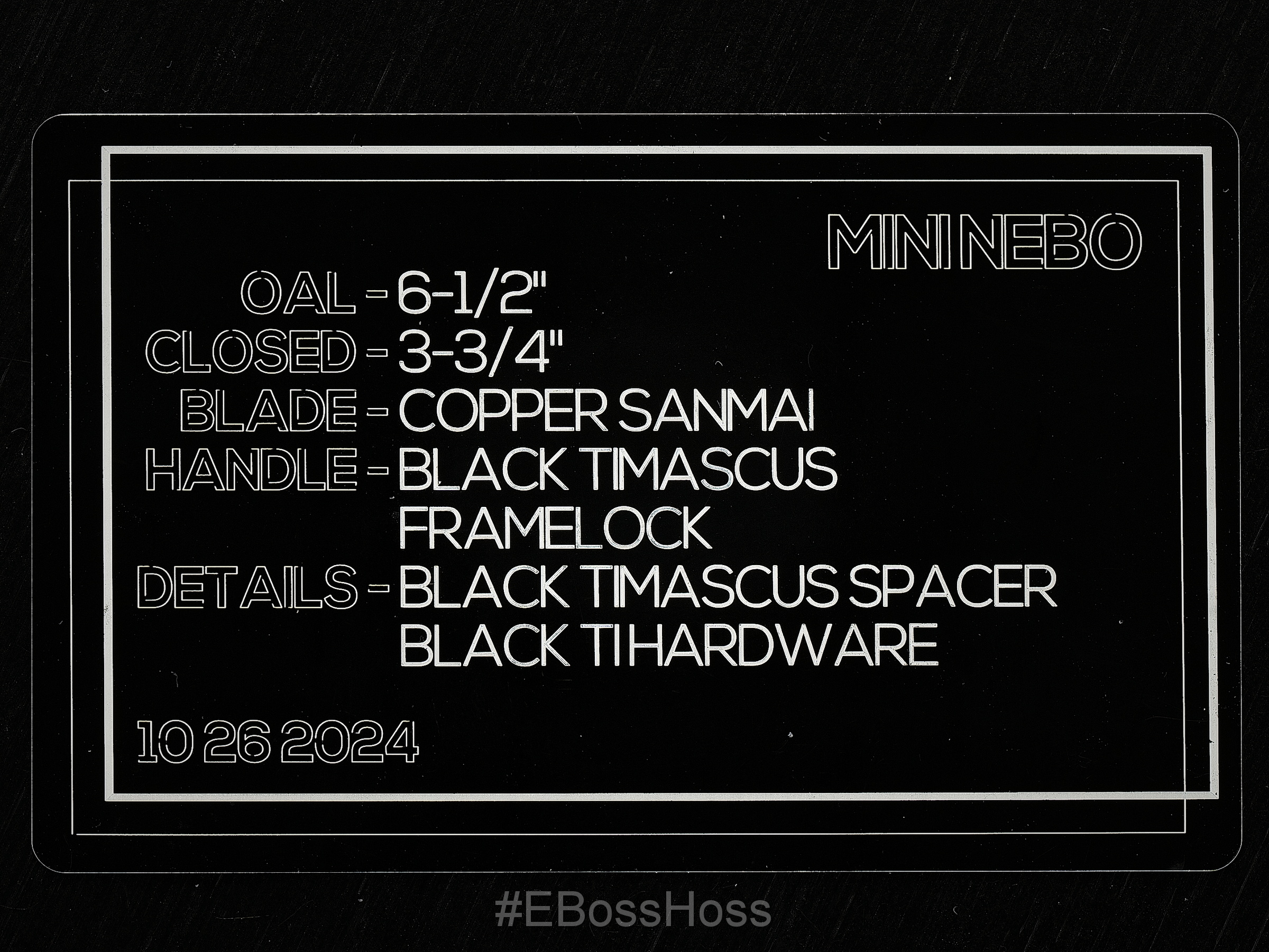 Jared Oeser Custom Very Deluxe Mini Nebo Flipper