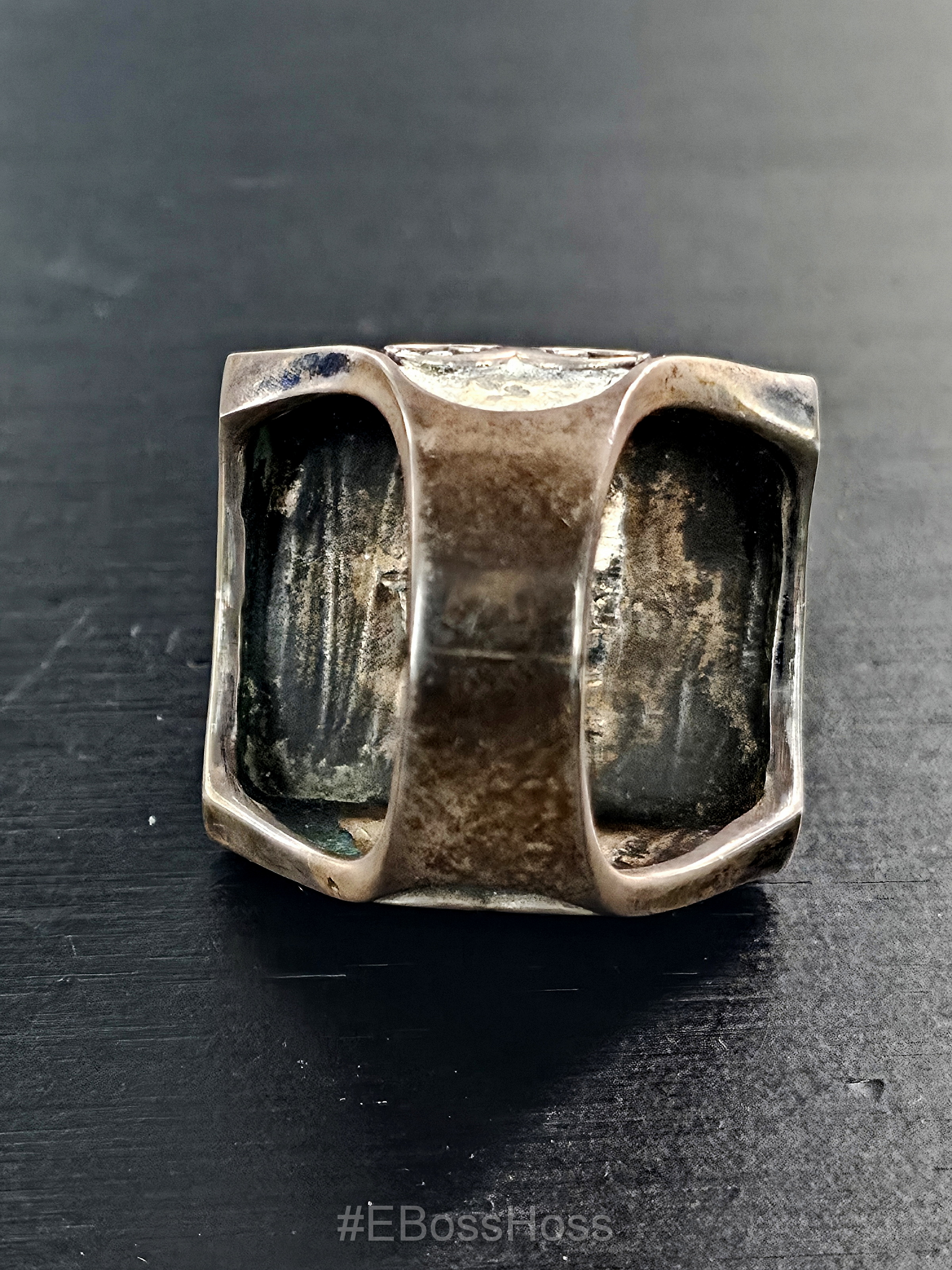 Patina-ed Skull Puncher Ring
