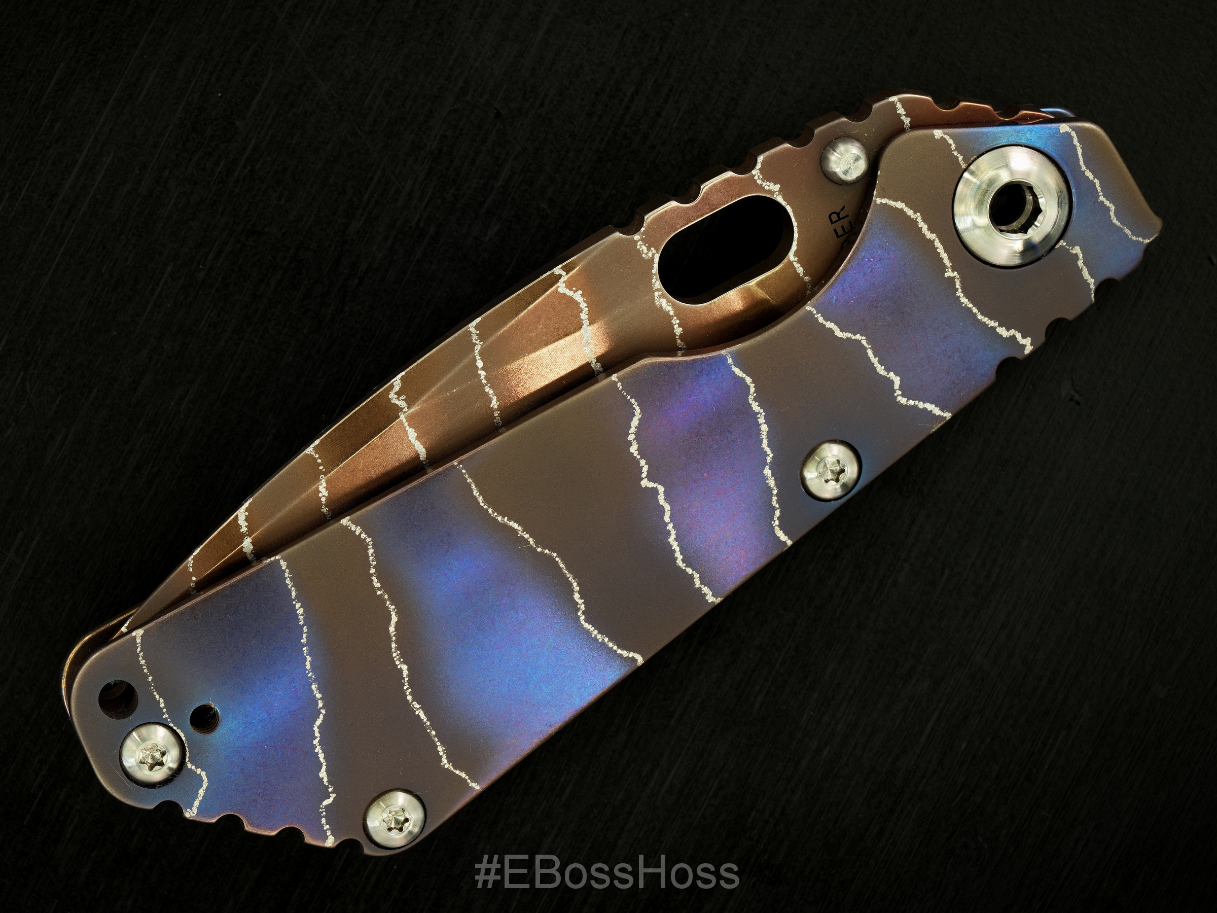 Strider Knives Lightning Stripe SnG Framelock