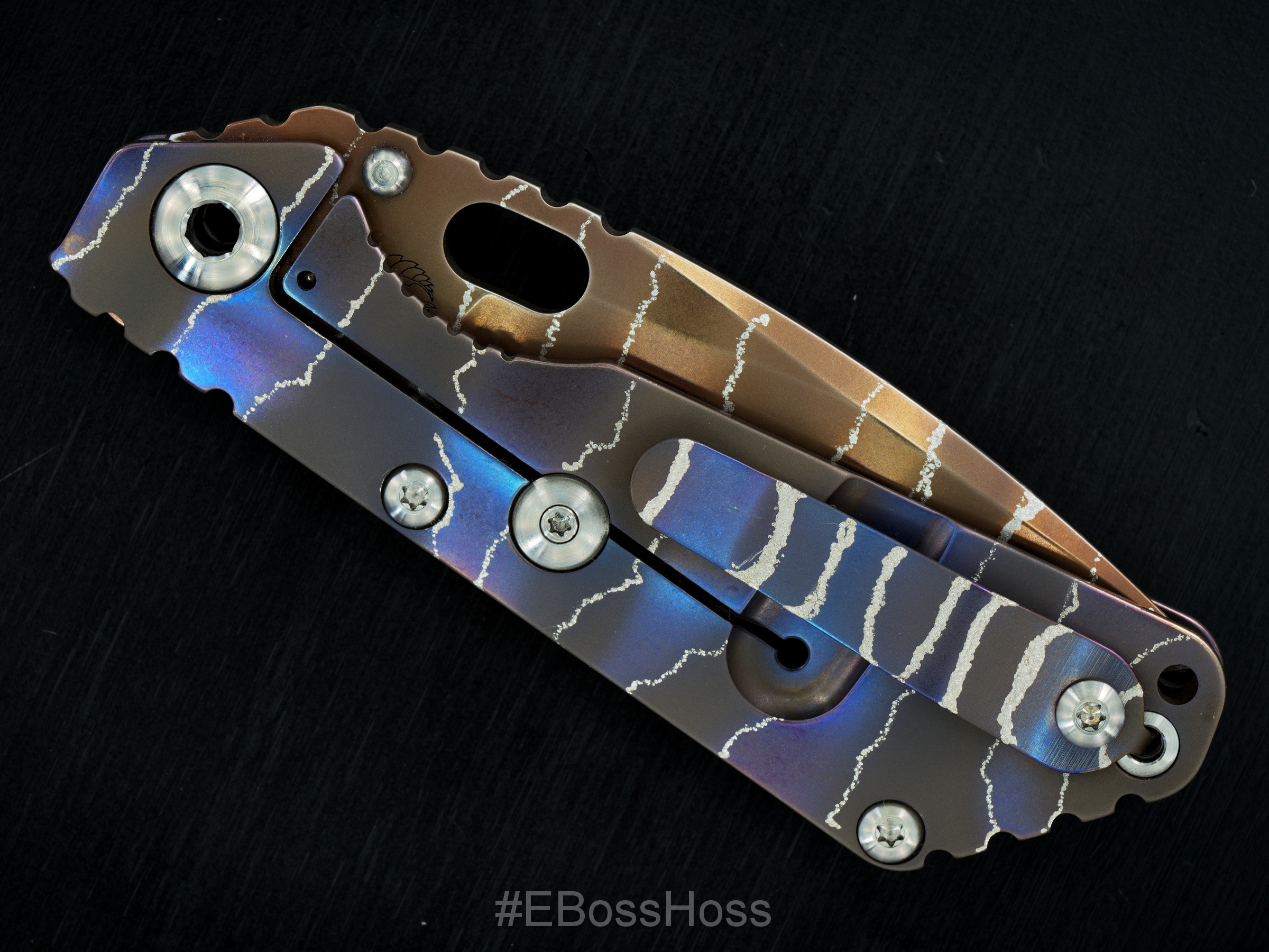 Strider Knives Lightning Stripe SnG Framelock