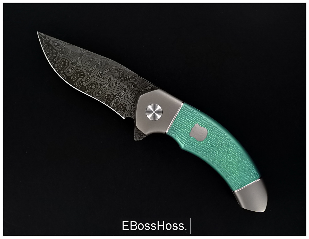 Tim Galyean Custom Damascus Lahar