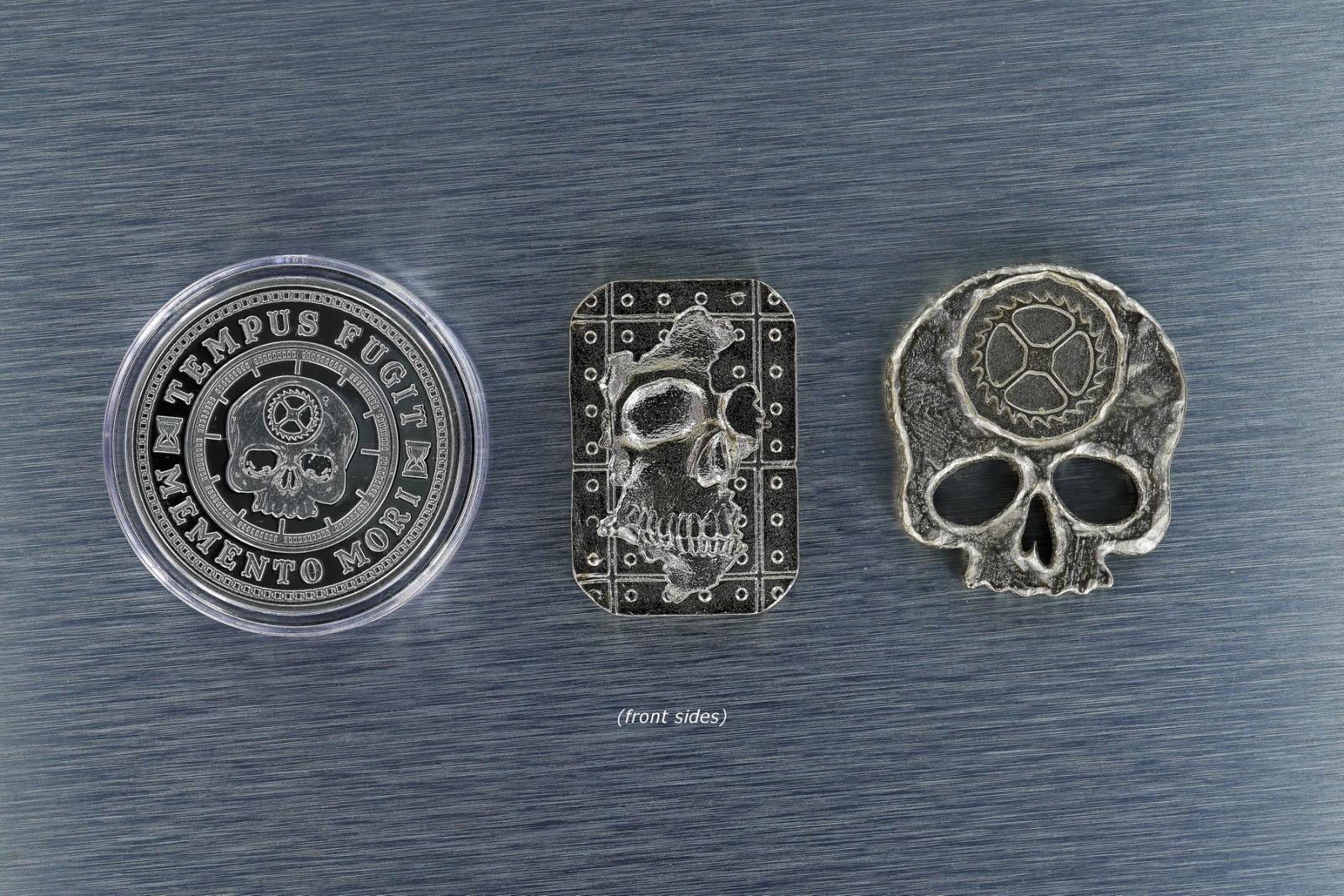 Carpe Diem Trifecta - In Silver -- Created by Jim Wirth