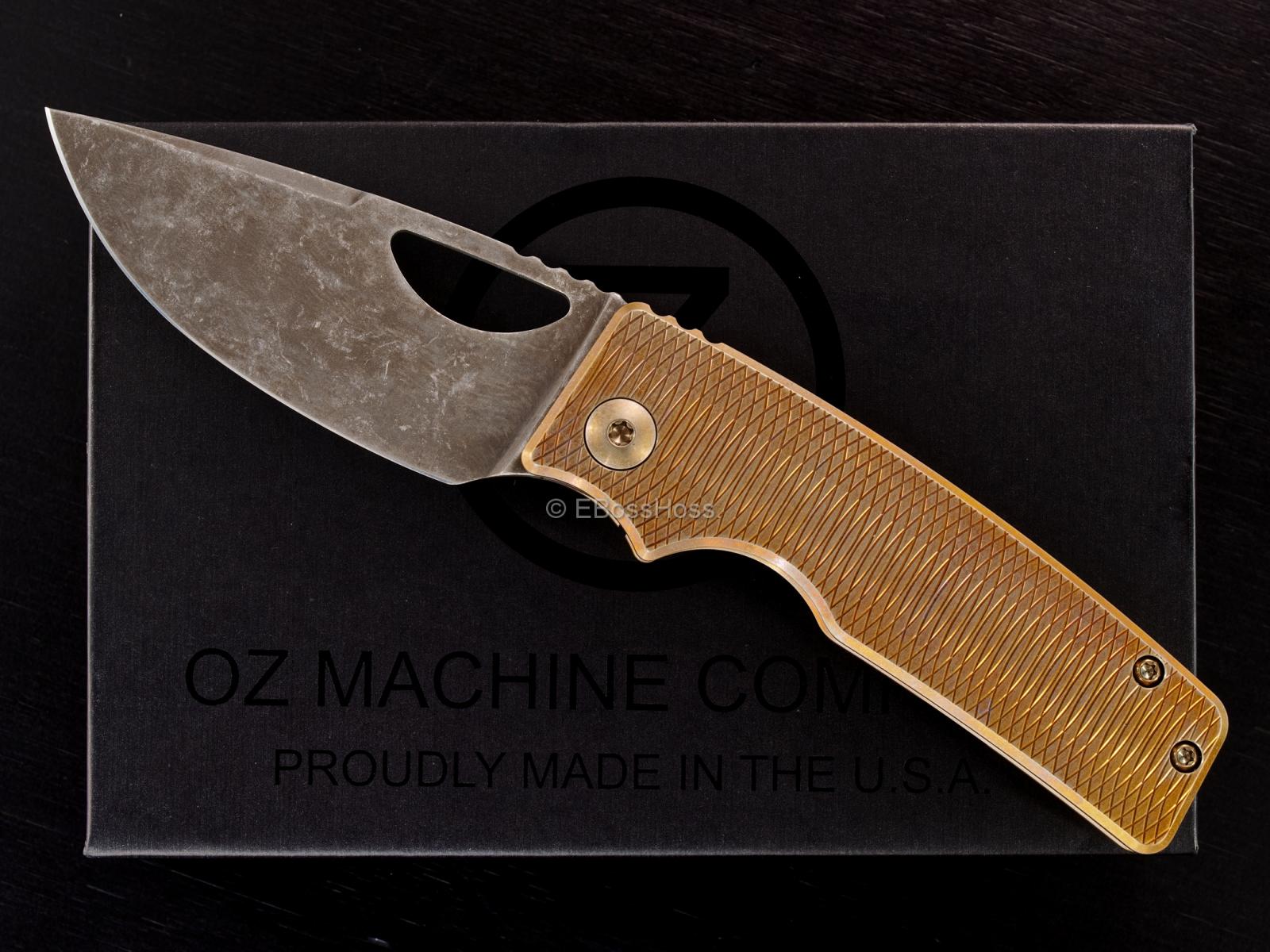 Oz Machine Company Roosevelt Framelock Folder