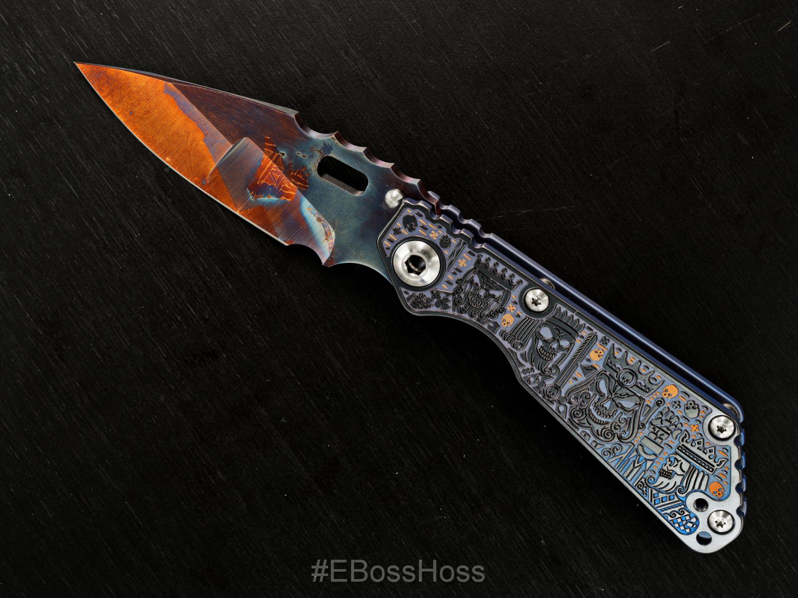 Mick Strider - Mike Bond Collaboration Custom Meteorite Damascus SnG